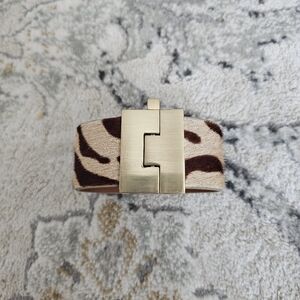 Leighelena wide jigsaw cuff bracelet